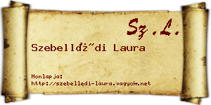 Szebellédi Laura névjegykártya